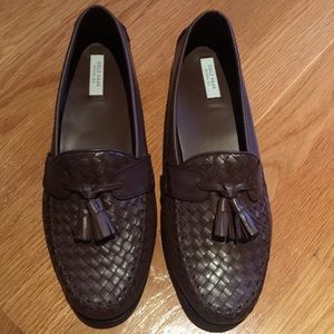 Brown Cole Haan tassel loafer size 9.5